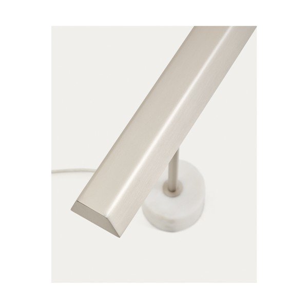 Metalna stolna lampa u srebrnoj boji (visina 32,5 cm) Lynor – Kave Home-image-2