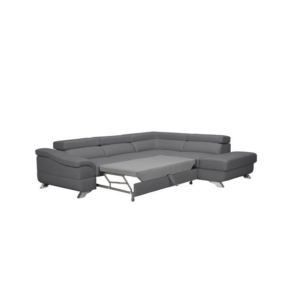Sivi kauč na razvlačenje s prostorom za odlaganje Windsor &amp; Co Sofas Gamma, desna strana-image-3