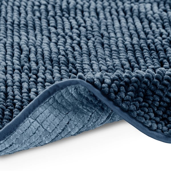 Tamnoplava prostirka za kupaonicu AmeliaHome Bati, 50 x 70 cm-image-4