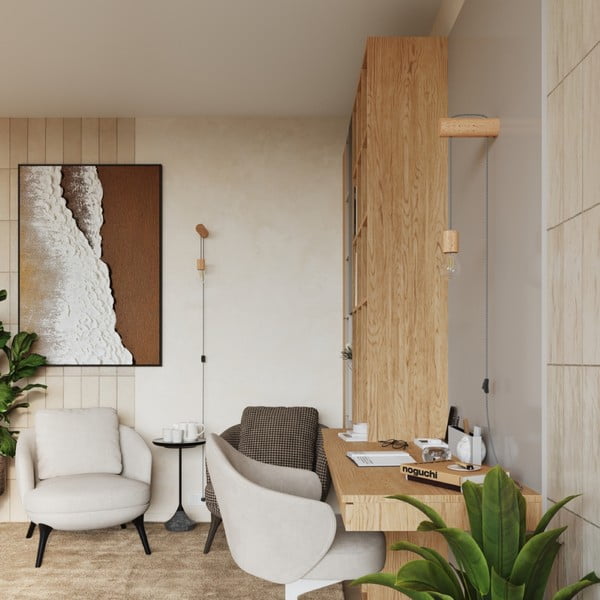 Zidna lampa u prirodnoj boji Arcadia – Sollux-image-2