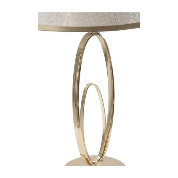 Bijela stolna svjetiljka sa zlatnim postoljem Mauro Ferretti Flush-image-2