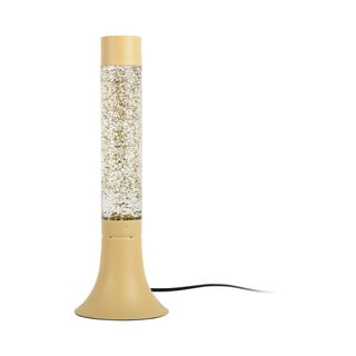 Svijetlo žuta stolna lampa sa staklenim sjenilom (visina 37,5 cm) Astro Glittler – Leitmotiv