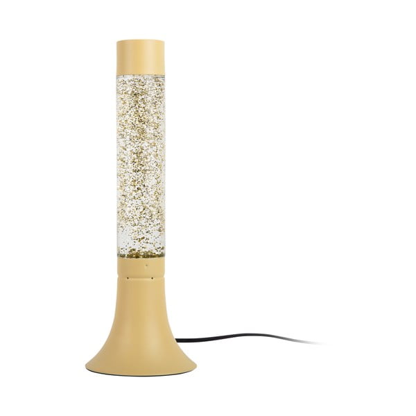 Svijetlo žuta stolna lampa sa staklenim sjenilom (visina 37,5 cm) Astro Glittler – Leitmotiv