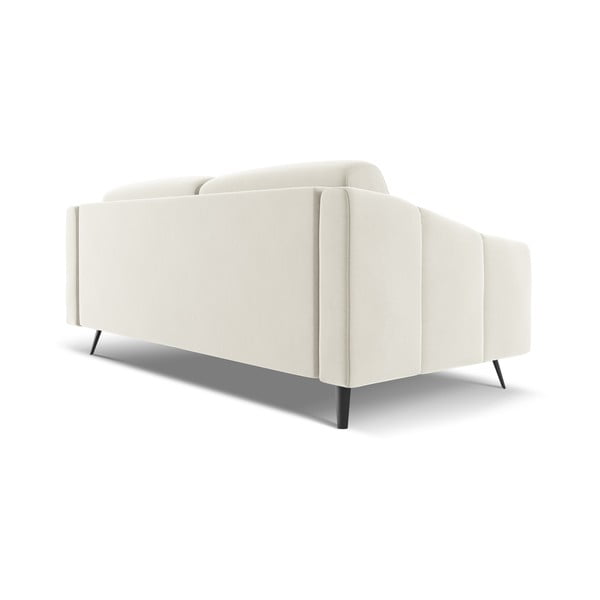 Bijela baršunasti sofa 202 cm Nalu – Makamii-image-4