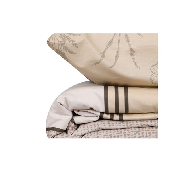 Bež pamučna posteljina za krevet za jednu osobu 140x200 cm Pine – Mijolnir-image-4