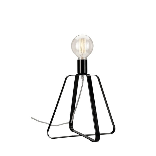 Crna stolna lampa (visina 31 cm) Riccardo – LAMKUR