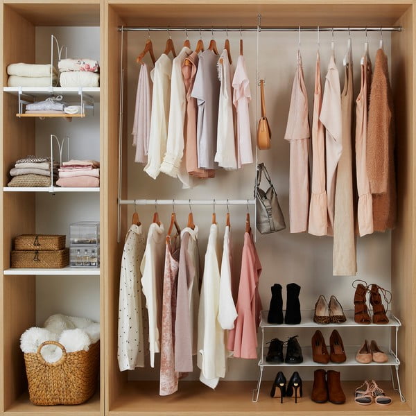 Set od 2 vješalice i proširive šipke za odjeću Compactor Muro-image-2