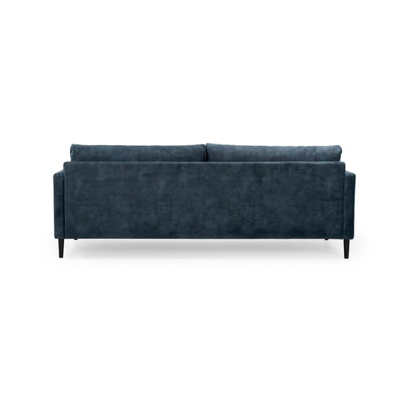 Tamnoplava sofa s baršunastom površinom Scandic Adagio, širine 220 cm-image-3