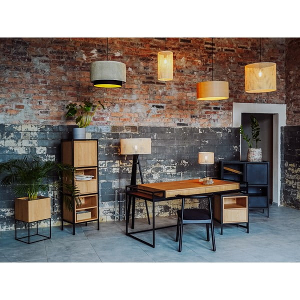 Crna komoda u dekoru hrasta 88x60 cm Skap - CustomForm-image-1