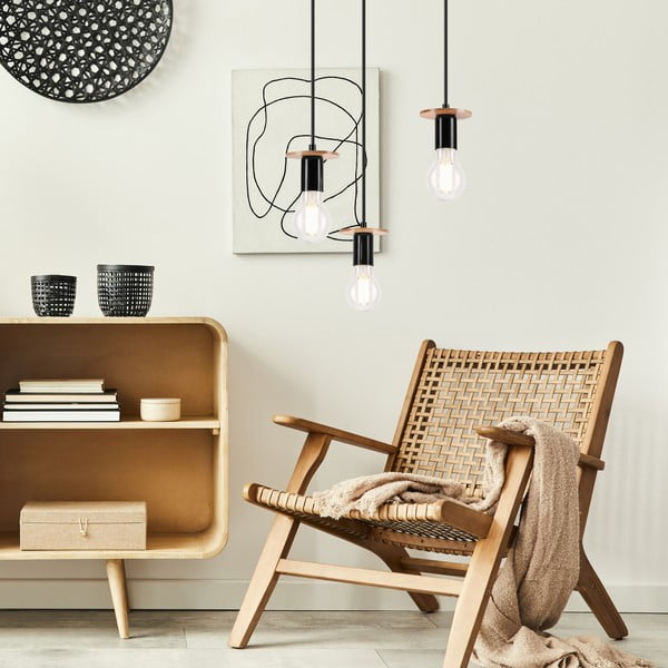 Crna viseća svjetiljka Angelina – LAMKUR-image-1