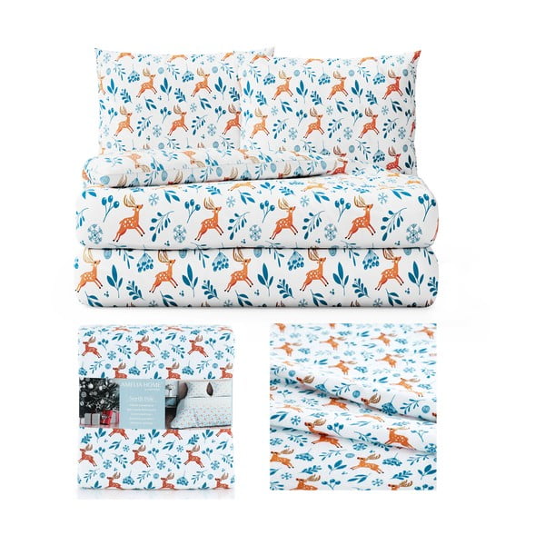 Posteljina od flanela AmeliaHome Snuggy Northpole, 200 x 200 cm-image-2