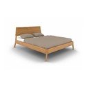 Bračni krevet od punog hrasta 160x200 cm u prirodnoj boji Twig – The Beds