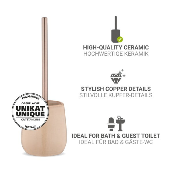 Bež keramička WC četka Sirmione – Wenko-image-2