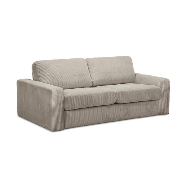 Svjetlo smeđa sklopiva sofa od samta 195 cm Nona – Makamii-image-2