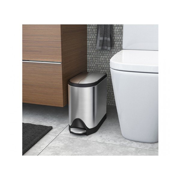Srebrna mat košara za pedale simplehuman Butterfly, 10 l-image-2