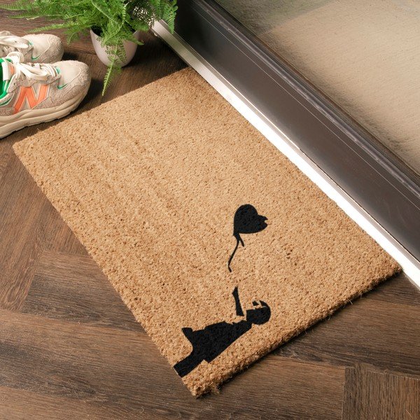 Otirač od kokosovih vlakana 40x60 cm Girl With a Ballon – Artsy Doormats-image-1