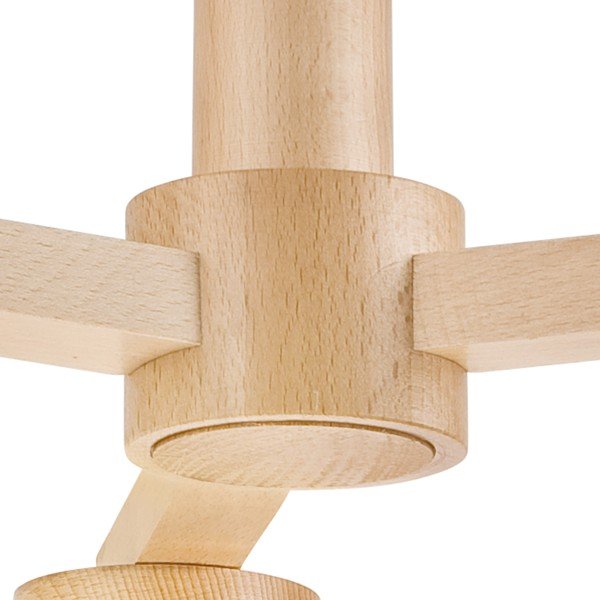 Bijela stropna svjetiljka s tekstilnim sjenilom ø 15 cm Ellie – LAMKUR-image-4