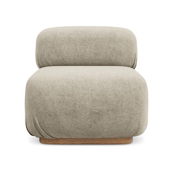 Bež modularna sjedeća garnitura od bouclé tkanine Ailani – Makamii