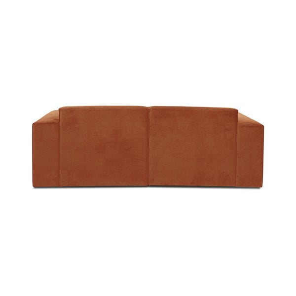 Narančasta baršunasta modularna sofa Scandic Sting-image-3