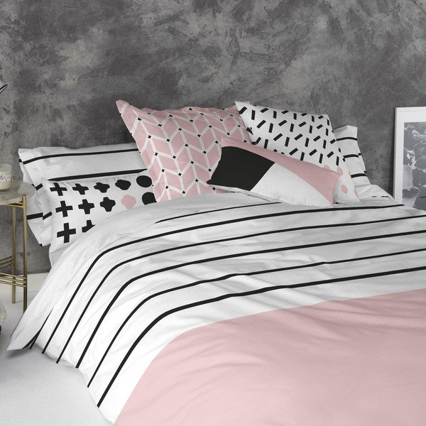 Set od 2 pamučne jastučnice Blanc Blush, 50 x 75 cm-image-1