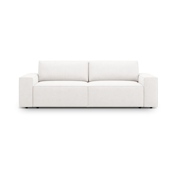 Bijela sklopiva sofa od bouclé tkanine 247 cm Jodie – Micadoni Home