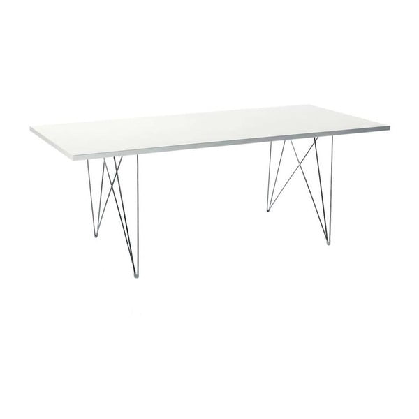 Bijeli blagovaonski stol Magis Bella, 200 x 90 cm