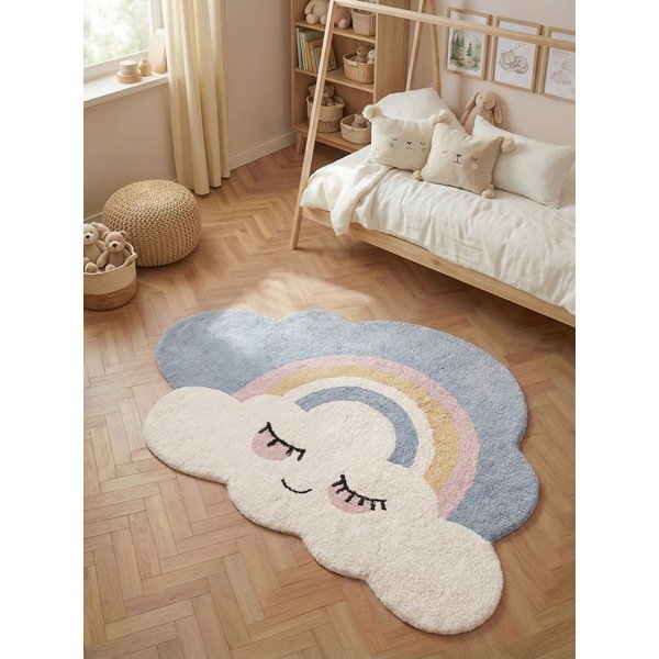 Krem periv/ručno rađen pamučan dječji tepih 140x200 cm Snuggle Nappi – Hanse Home-image-1