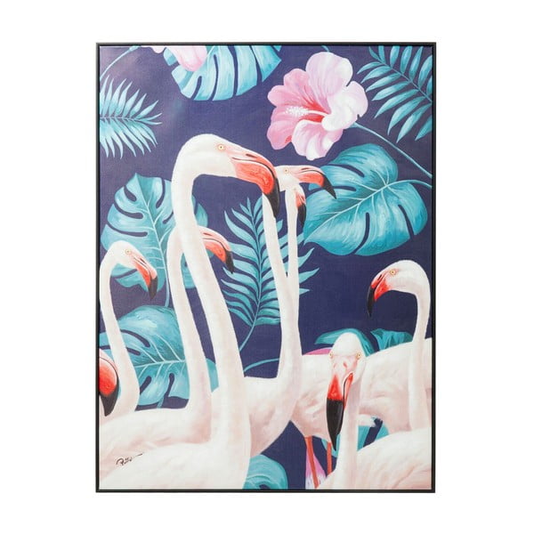 Slika Kare Design Touched Flamingo, 122 x 92 cm