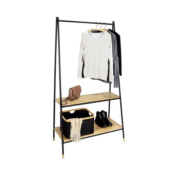 Crni/prirodni metalni stalak za odjeću Loft - Wenko-image-2