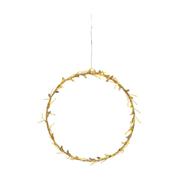 Žuti  svjetlosni ukras s božićnim motivom ø 28 cm Winny – Star Trading