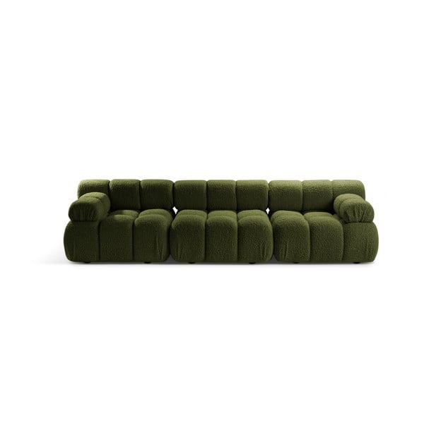 Zelena sofa od bouclé tkanine 282 cm Bellis – Micadoni Home