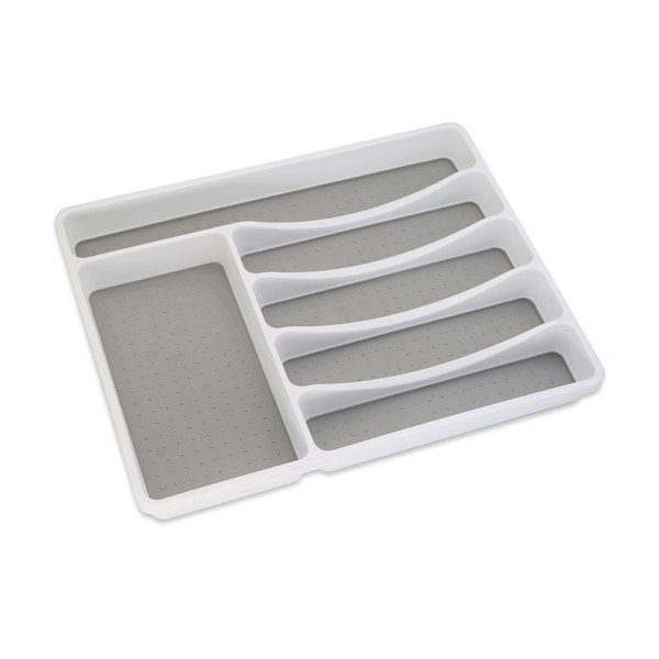 Sivi plastični organizator pribora za ladicu 41 x 33 cm - Addis-image-1