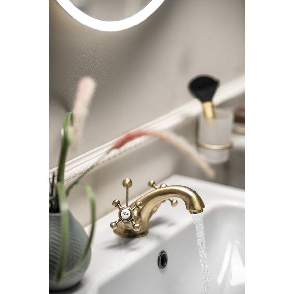 Stojeća slavina za umivaonik u brončanoj boji Antea – Sapho-image-1