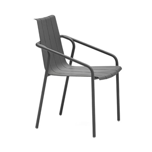 Antracitno sive metalne vrtne stolice u setu 4 kom Fleole – Ezeis
