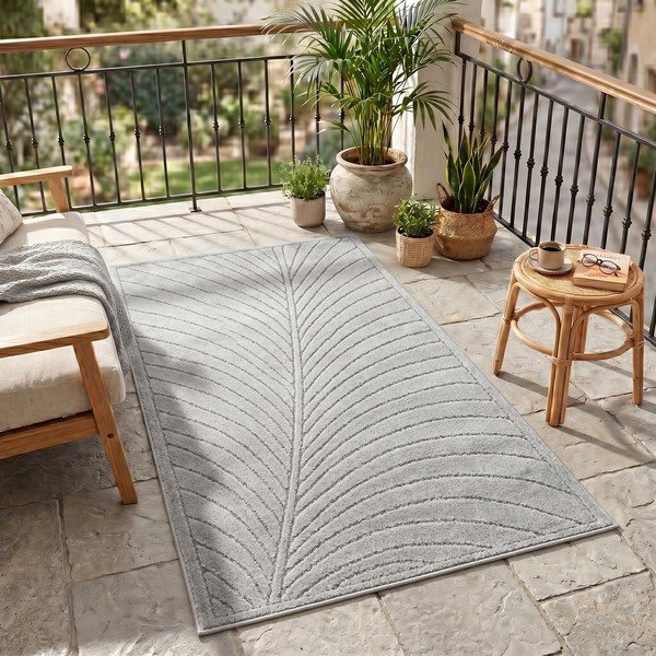 Unutarnji i vanjski tepih u srebrnoj boji 80x150 cm Nova 1204 – Ayyildiz Carpets-image-1