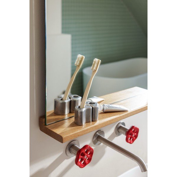 Metalni držač za četkice za zube u srebrnoj boji Mis – noo.ma-image-3