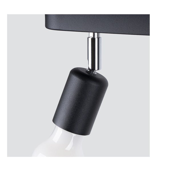 Crna metalna stropna svjetiljka ø 6 cm Brando – Sollux-image-3