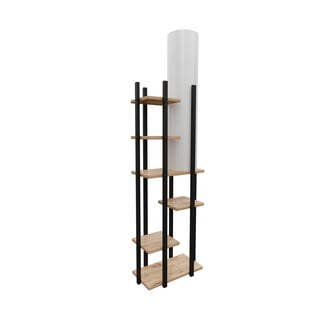 Crno-bijela/u prirodnoj boji stojeća svjetiljka (visina 84 cm) Vogue – Opviq lights