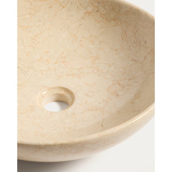 Bež kameni okrugao umivaonik ø 40 cm Darnen – Kave Home-image-4