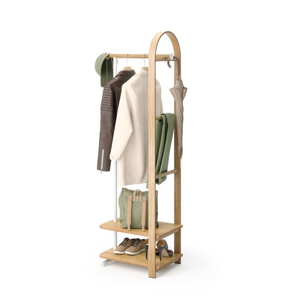 Set za hodnik od čvrste jeseni u prirodnoj boji 37x167x54 cm Bellwood – Umbra-image-4