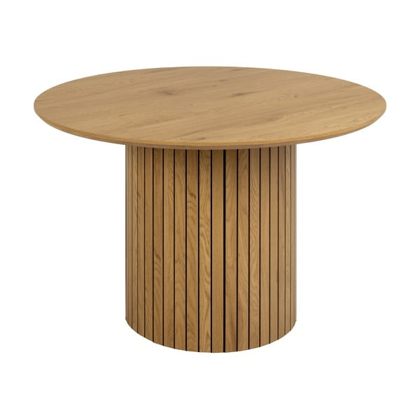 Okrugli blagovaonski stol s pločom u dekoru hrasta ø 120 cm Yale - Actona-image-2