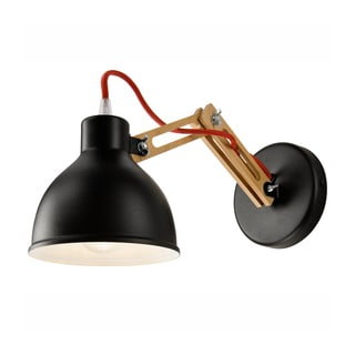 Crna/smeđa zidna lampa ø 15 cm Marcello – LAMKUR