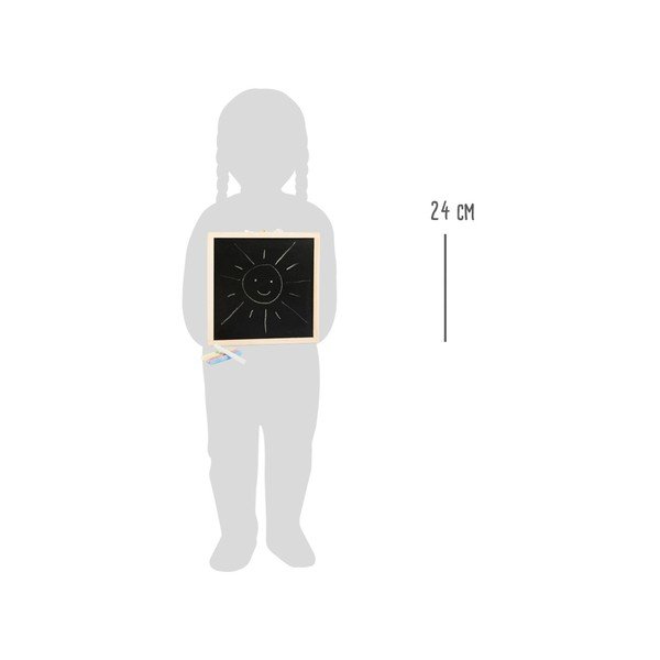 Drvena kutija s pločom za pisanje kredom i magnetnom pločom Legler Letters&Numbers-image-1