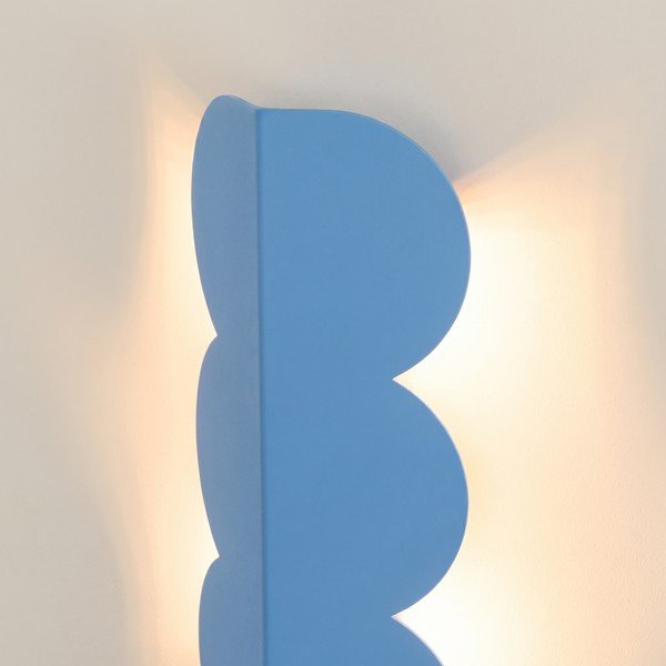 Svijetlo plava zidna lampa aluminijska BISCUIT – Thoro-image-4