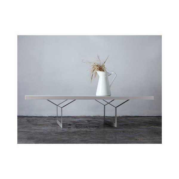 Bijeli stolić za kavu Custom Form Longo-image-4
