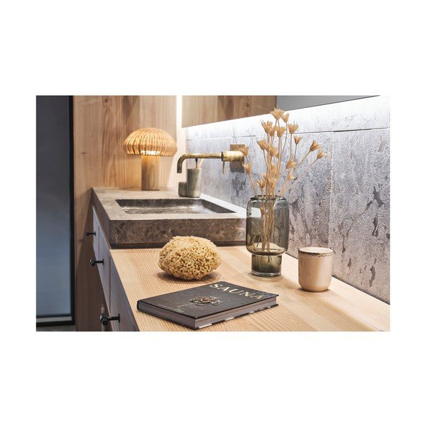 LED stolna lampa u prirodnoj boji sa sjenilom od ratana (visina 32 cm) – Villa Collection-image-3