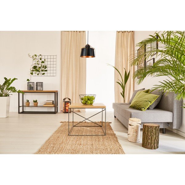 Crna viseća svjetiljka s metalnim sjenilom ø 32 cm Goa – GTV-image-1