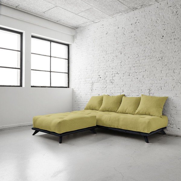 Sofa Senza crna / avokado zelena-image-4