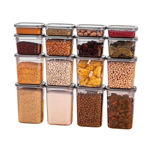 Posude za namirnice u setu 16 kom za čuvanje hrane Fresco – Hermia
