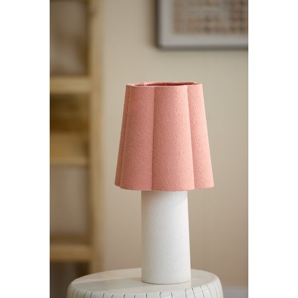 Stolna lampa u boji lososa/krem s tekstilnim sjenilom (visina 50 cm) Musaby – Light & Living-image-2